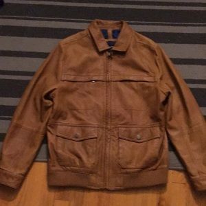 Men’s M Tommy Bahama Lamb Leather Jacket